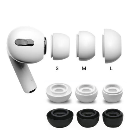 4 Sets In-Ear Headphones Silicone Earphone Earbud Case For AirPods Pro(White) - Earmuff & Pad by PMC Jewellery | Online Shopping South Africa | PMC Jewellery