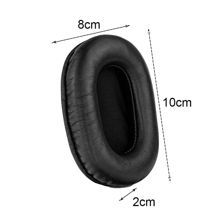 2 PCS Headset Sponge Earmuffs For SONY MDR-7506 / V6 / 900ST, Color: Black Stitching - Earmuff & Pad by PMC TechLife | Online Shopping South Africa | PMC TechLife
