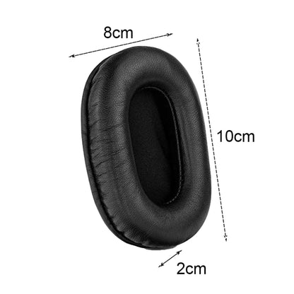 2 PCS Headset Sponge Earmuffs For SONY MDR-7506 / V6 / 900ST, Color: Black Bright - Earmuff & Pad by PMC Jewellery | Online Shopping South Africa | PMC Jewellery