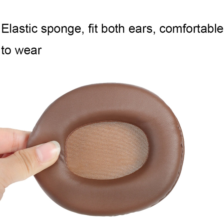 2 PCS Headset Sponge Earmuffs For SONY MDR-7506 / V6 / 900ST, Color: Brown Bright - Earmuff & Pad by PMC TechLife | Online Shopping South Africa | PMC TechLife