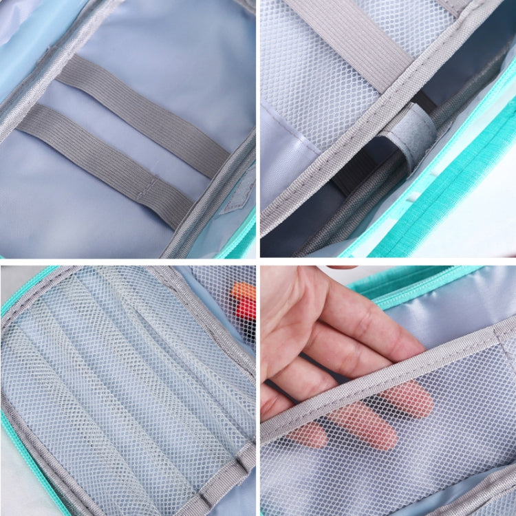 Large Capacity Multi-layer Portable Stationery Bag Canvas Pen Bag(Navy Blue) - Pen Holder by PMC TechLife | Online Shopping South Africa | PMC TechLife