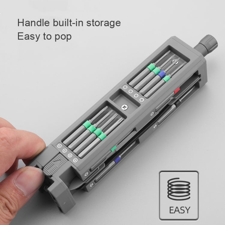 GREENER Screw Knife Set Disassembling Maintenance Tool, Series: 30 In 1 Aluminum Barrel - Screwdriver Set by PMC TechLife | Online Shopping South Africa | PMC TechLife