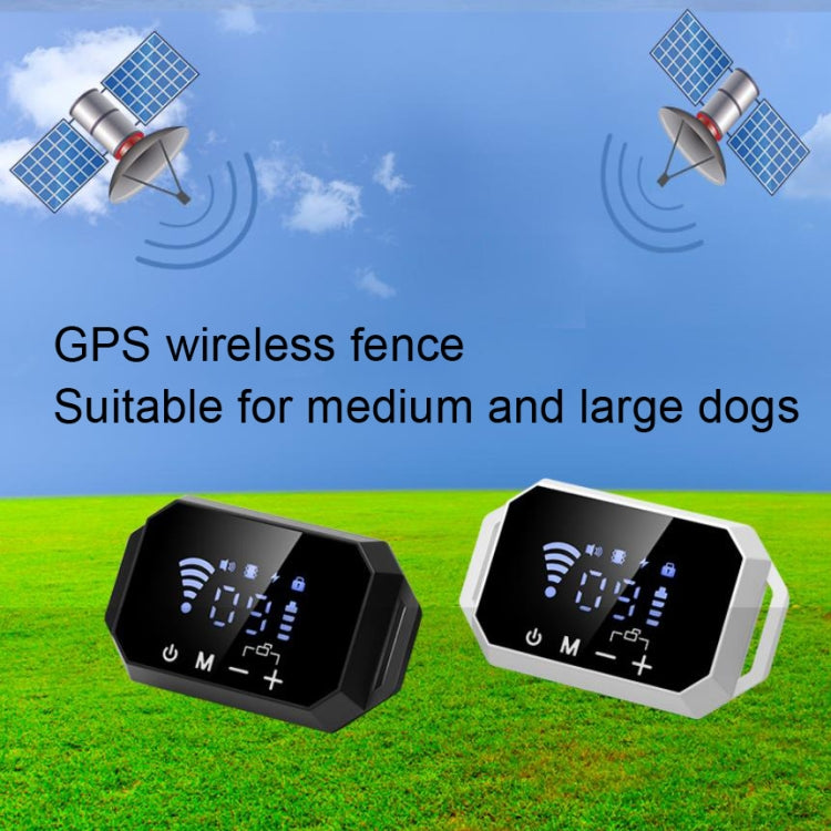 Dog Trainer Electronic Fence Smart GPS Wireless Bark Stop(White) - Training Aids by PMC Jewellery | Online Shopping South Africa | PMC Jewellery