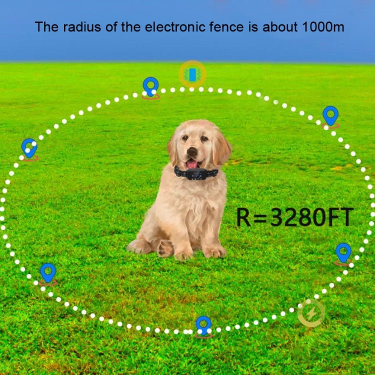 Dog Trainer Electronic Fence Smart GPS Wireless Bark Stop(White) - free shipping - PMC TechLife - Order now!