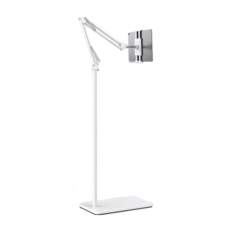 155cm Live Broadcast Bedside Cantilever Floor Bracket Phone Tablet Clip (White) - Lazy Bracket by PMC TechLife | Online Shopping South Africa | PMC TechLife