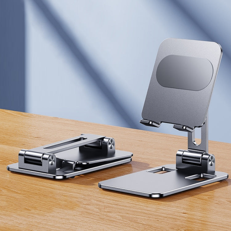 Portable Mobile Phone Tablet Desktop Stand, Color: All Metal Silver - Desktop Holder by PMC TechLife | Online Shopping South Africa | PMC TechLife