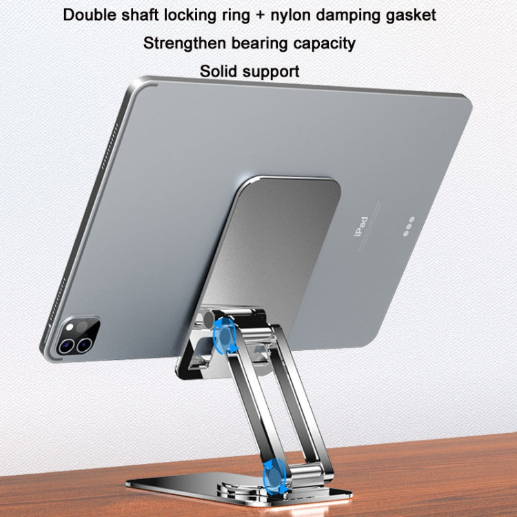 Portable Mobile Phone Tablet Desktop Stand, Color: All Metal Silver - Desktop Holder by PMC TechLife | Online Shopping South Africa | PMC TechLife