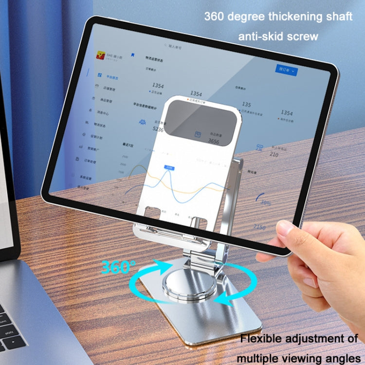Portable Mobile Phone Tablet Desktop Stand, Color: All Metal Silver - Desktop Holder by PMC TechLife | Online Shopping South Africa | PMC TechLife