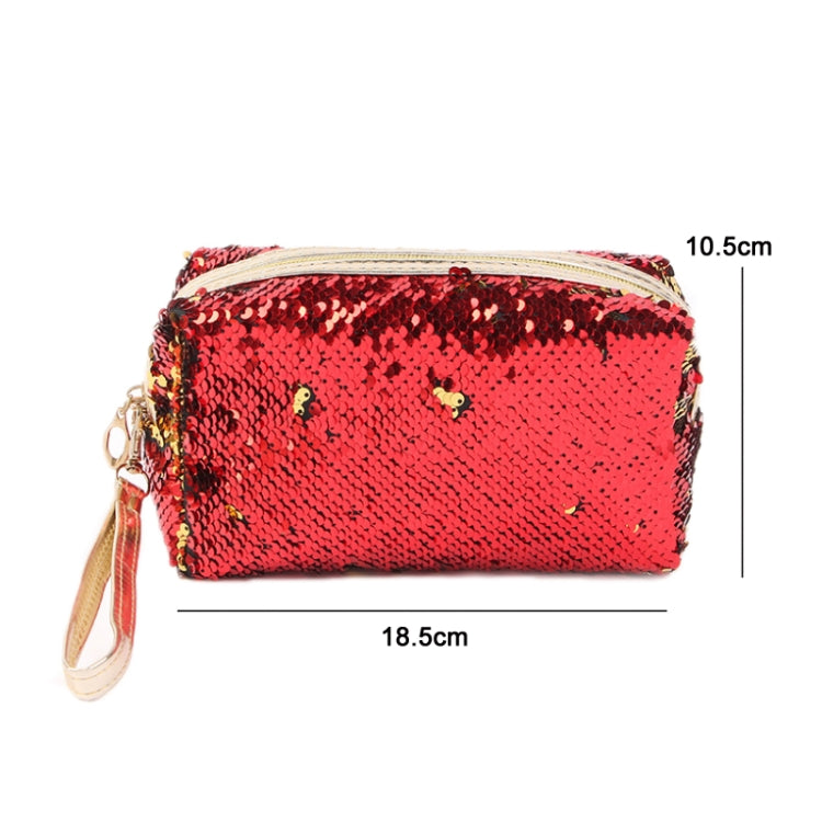 Travel Portable Sequined Anise Cosmetics Tote Storage Bag(Red) - Storage Boxes by PMC Jewellery | Online Shopping South Africa | PMC Jewellery