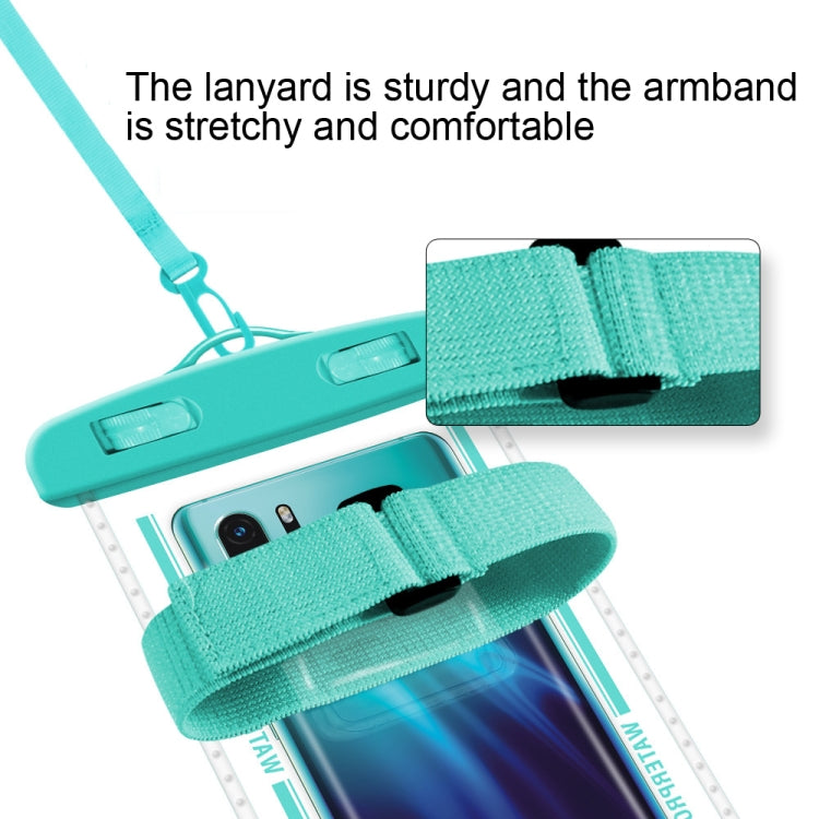 2 PCS Armband Style Transparent Waterproof Cell Phone Case Swimming Cell Phone Bag(Green) - Waterproof Bag by PMC TechLife | Online Shopping South Africa | PMC TechLife