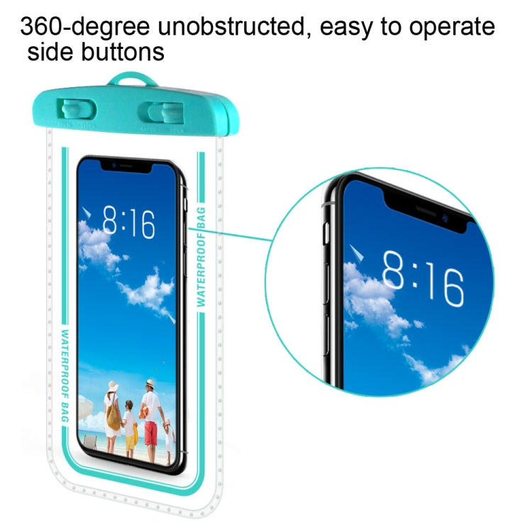 2 PCS Armband Style Transparent Waterproof Cell Phone Case Swimming Cell Phone Bag(Green) - Waterproof Bag by PMC TechLife | Online Shopping South Africa | PMC TechLife