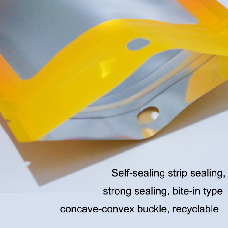 100PCS Aluminum Foil Ziplock Bag Jewelry Sealed Packaging Bag, Size: 14x20cm (Blue Gradient) - free shipping - PMC TechLife - Order now!