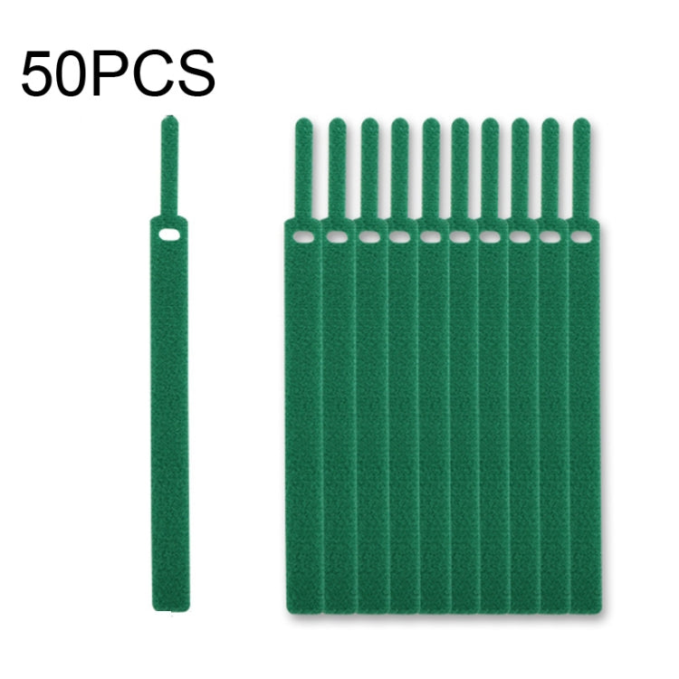 50 PCS Needle Shape Self-adhesive Data Cable Organizer Colorful Bundles 10 x 130mm(Green) - Cable Organizer by PMC TechLife | Online Shopping South Africa | PMC TechLife