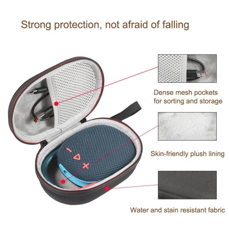 For JBL CLIP 4 Speaker Storage Bag Anti-crush Protection Box(Black) - Protective Case by PMC TechLife | Online Shopping South Africa | PMC TechLife