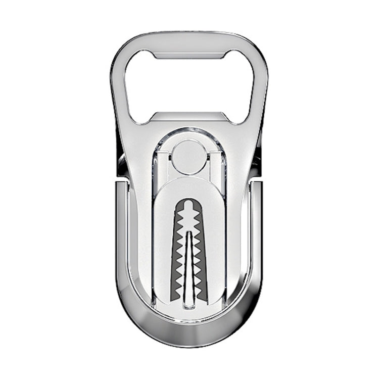 Multifunction Car Air Vent Phone Holder Finger Ring Phone Bracket Bottle Opener(Silver) - free shipping - PMC TechLife - Order now!