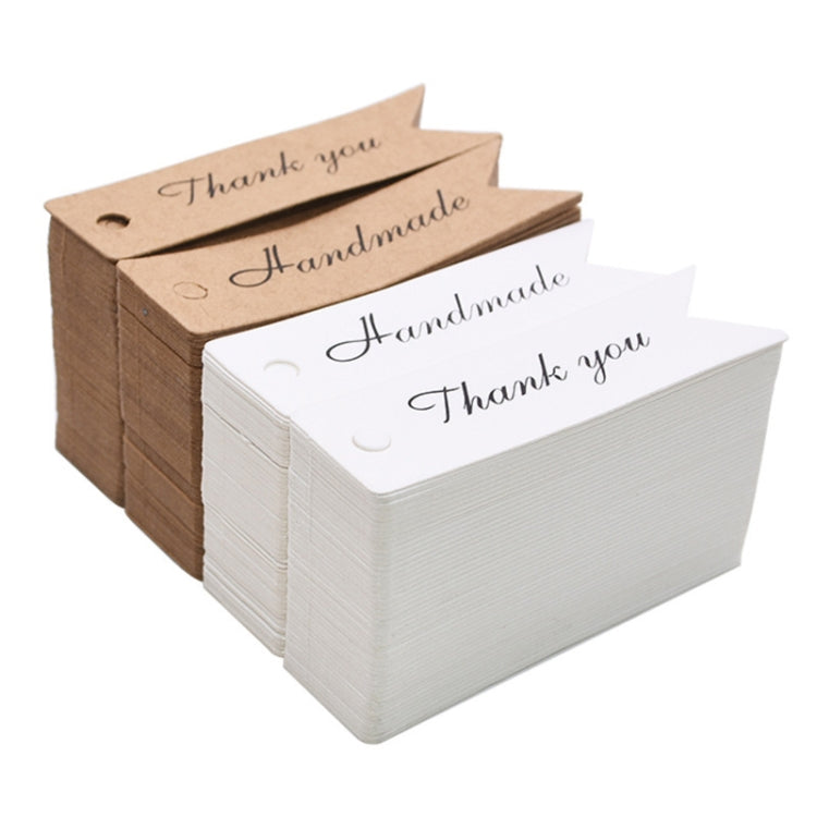 100pcs /Set Retro Baking Sticker Tag Swallow Tail Bookmark Gift Card, Style: Thand You (White) - Sticker & Tags by PMC TechLife | Online Shopping South Africa | PMC TechLife | Buy Now Pay Later Mobicred