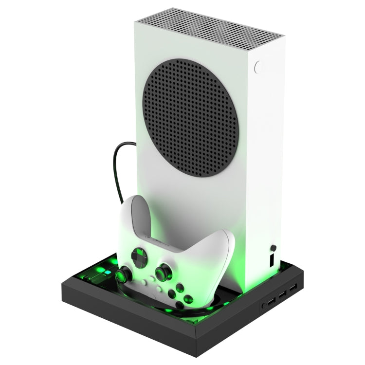 For Xbox Series X S Charging Cooling Fan Base RGB Colorful Light Charger Bracket - Charger & Power by PMC TechLife | Online Shopping South Africa | PMC TechLife
