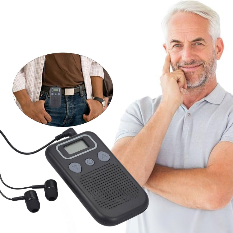 19A  Hearing Aids Sound Amplifier Battery Powered In Ear Hearing Enhancement Device(Black) - Hearing Aids by PMC TechLife | Online Shopping South Africa | PMC TechLife