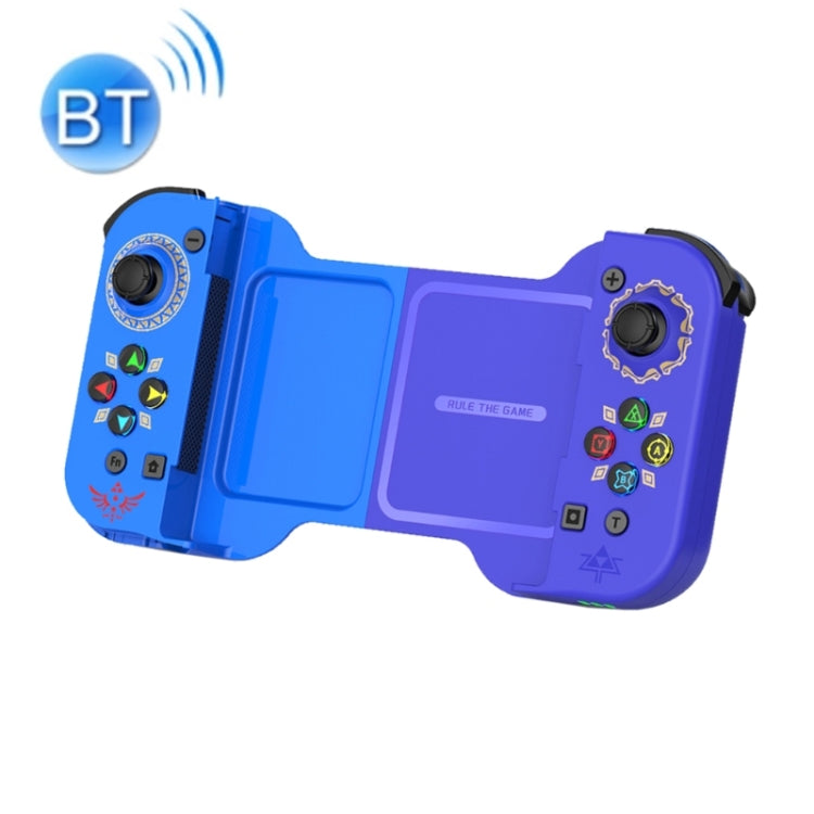 D5 Wireless Bluetooth Game Controller Joystick For IOS/Android For SWITCH/PS3/PS4(Purple Blue) - Controller Gamepad by PMC TechLife | Online Shopping South Africa | PMC TechLife