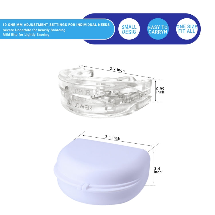 Dental Tray Adjustable Bite Sleep Aid Anti-Snoring Teeth Whitening Sports Braces(White) - Anti Snoring Tools by PMC Jewellery | Online Shopping South Africa | PMC Jewellery