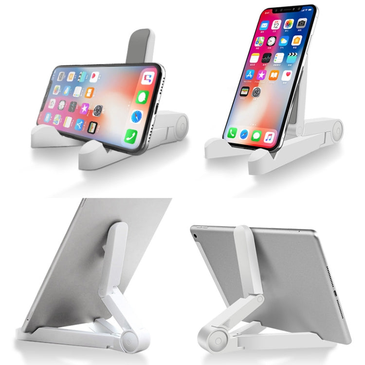 54356 Multifunctional Desktop Universal Foldable Triangular Phone Holder(White) - Desktop Holder by PMC Jewellery | Online Shopping South Africa | PMC Jewellery