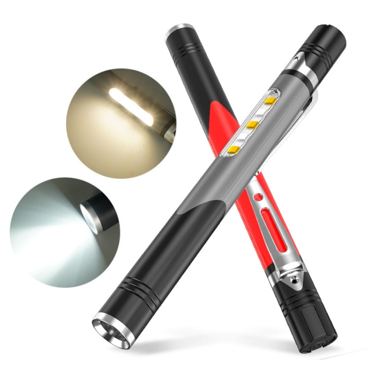 B35 XPG+LED Mini Pen Light Three Light Sources Convenient Flashlights(Red) - LED Flashlight by PMC Jewellery | Online Shopping South Africa | PMC Jewellery