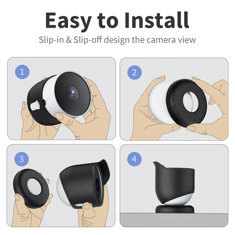 For Google Nest Camera Outdoor Silicone Water-Resistant Protective Cover(White) - Camera Cases by PMC TechLife | Online Shopping South Africa | PMC TechLife