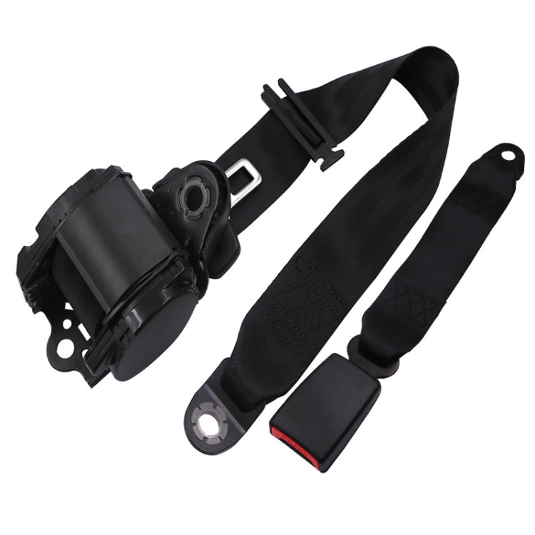 Universal 3-point Car Retrofit Seat Belt With Emergency Locking(Braided Straps) - Seat Belts & Padding by PMC TechLife | Online Shopping South Africa | PMC TechLife