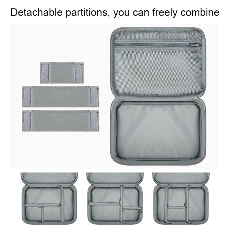Baona Multifunctional Earphone Data Cable Digital Storage Bag, Spec: 2-layer (Gray) - free shipping - PMC TechLife - Order now!