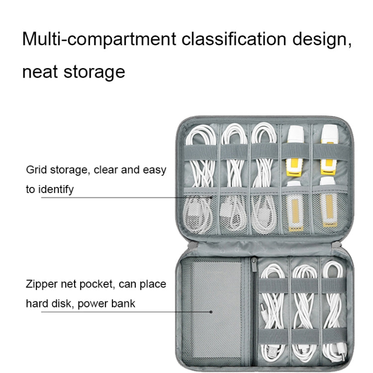 Baona Multifunctional Earphone Data Cable Digital Storage Bag, Spec: 2-layer Box (Black) - Digital Storage Bag by Baona | Online Shopping South Africa | PMC TechLife | Buy Now Pay Later Mobicred