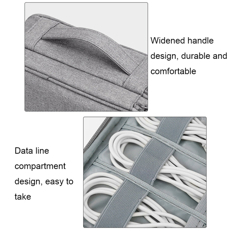 Baona Multifunctional Earphone Data Cable Digital Storage Bag, Spec: 2-layer Box (Black) - Digital Storage Bag by Baona | Online Shopping South Africa | PMC TechLife | Buy Now Pay Later Mobicred
