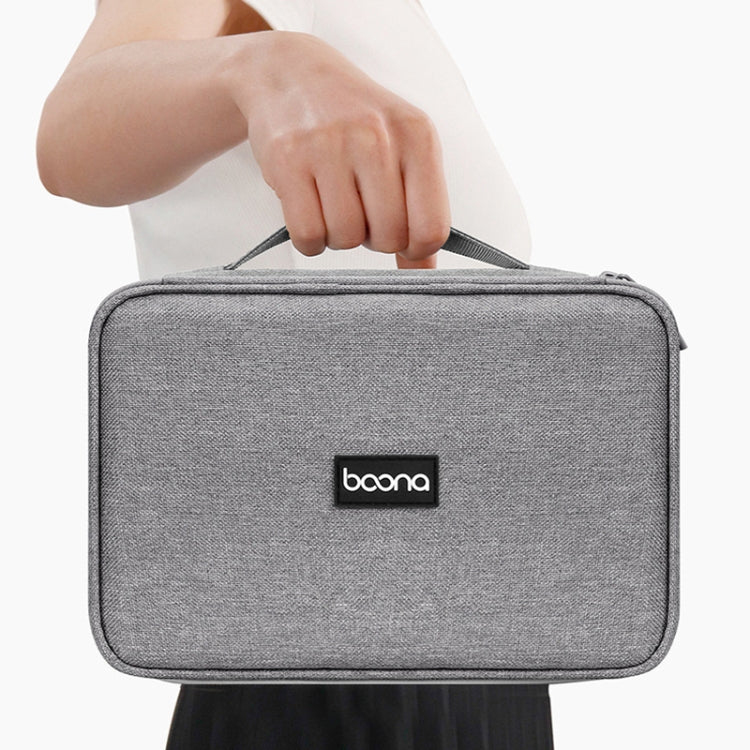 Baona Multifunctional Earphone Data Cable Digital Storage Bag, Spec: 2-layer Box (Black) - Digital Storage Bag by Baona | Online Shopping South Africa | PMC TechLife | Buy Now Pay Later Mobicred