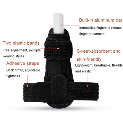 011 Finger Joint Strap Finger Dislocation Sprain Support Strap Tendon Rupture Splint(Black) - Corrector by PMC Jewellery | Online Shopping South Africa | PMC Jewellery