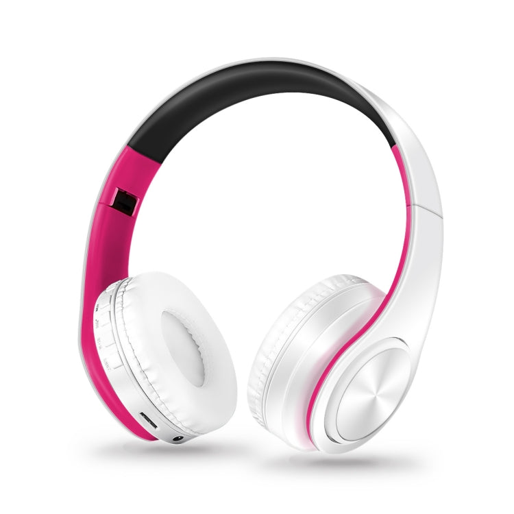 LPT660 Bluetooth Wireless Headset HIFI Stereo Sports Headphones(White+Pink) - Headset & Headphone by PMC Jewellery | Online Shopping South Africa | PMC Jewellery
