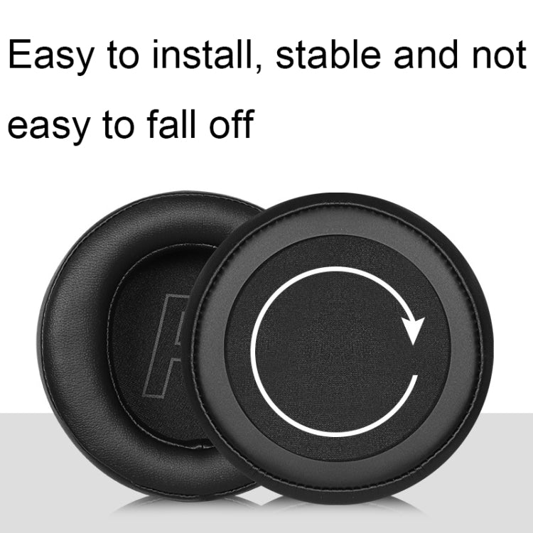 For Edifier G5BT 1pair Leather Headset Breathable Sponge Cover(Black) - Earmuff & Pad by PMC TechLife | Online Shopping South Africa | PMC TechLife