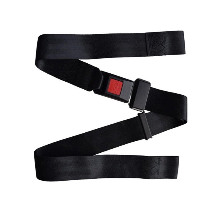 2pcs B7 Free Installation Motorcycle / Stretcher / Electric Wheelchair Seat Belt(Black) - Seat Belts & Padding by PMC Jewellery | Online Shopping South Africa | PMC Jewellery