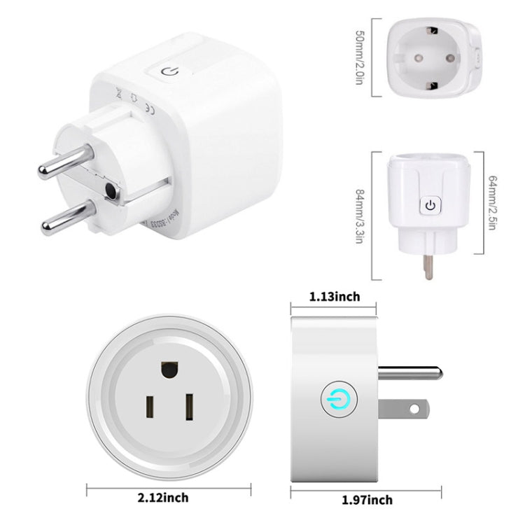 Tuya Smart App Wifi Smart Socket Phone Remote Timing Voice Switch Supports Alexa US Plug, Style: 16A Power Model - Smart Socket by PMC TechLife | Online Shopping South Africa | PMC TechLife