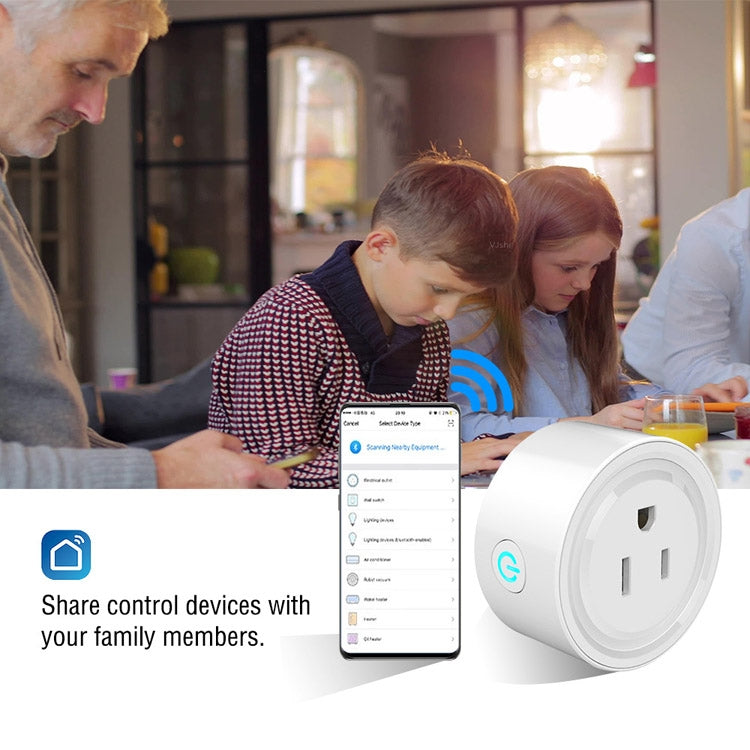 Tuya Smart App Wifi Smart Socket Phone Remote Timing Voice Switch Supports Alexa US Plug, Style: 16A Power Model - Smart Socket by PMC TechLife | Online Shopping South Africa | PMC TechLife