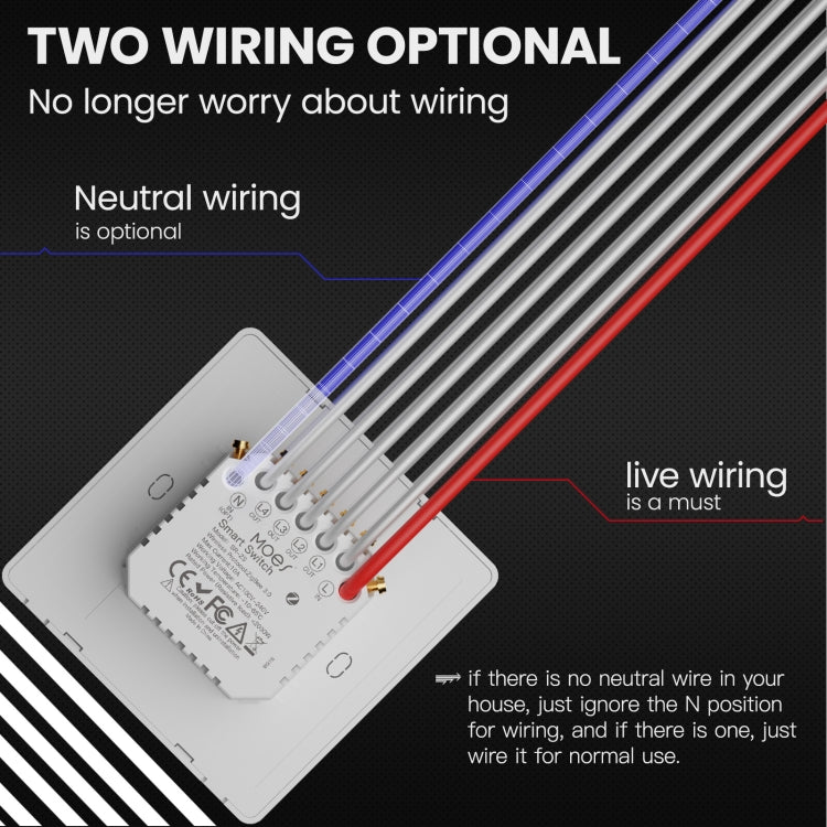Tuya ZigBee Smart Single-fire Zero-fire Sharing Timing Voice Wall Switch EU Plug, Style: 3 Ways (Gray Scene Casual Post) - Smart Switch by PMC TechLife | Online Shopping South Africa | PMC TechLife