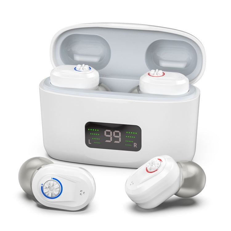 Z-127D In-ear Sound Amplifier Digital Display Hearing Aid Earphone(White) - Hearing Aids by PMC TechLife | Online Shopping South Africa | PMC TechLife