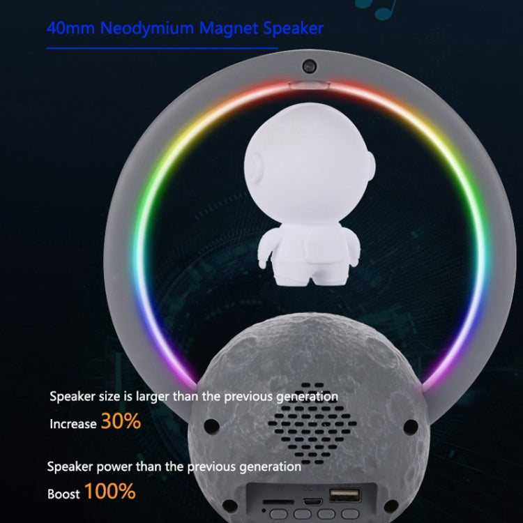 Y-598 Suspended Astronaut Bluetooth Speaker RGB Light Subwoofer Ornament,Spec: 598B Silver - Desktop Speaker by PMC TechLife | Online Shopping South Africa | PMC TechLife