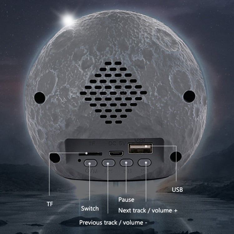 Y-598 Suspended Astronaut Bluetooth Speaker RGB Light Subwoofer Ornament,Spec: 598B Silver - Desktop Speaker by PMC TechLife | Online Shopping South Africa | PMC TechLife