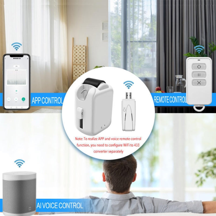 X101 Smart Home Automatic Curtain Machine With RC, Style: Roman Pole Model Double Host - Smart Switch by PMC TechLife | Online Shopping South Africa | PMC TechLife | Buy Now Pay Later Mobicred
