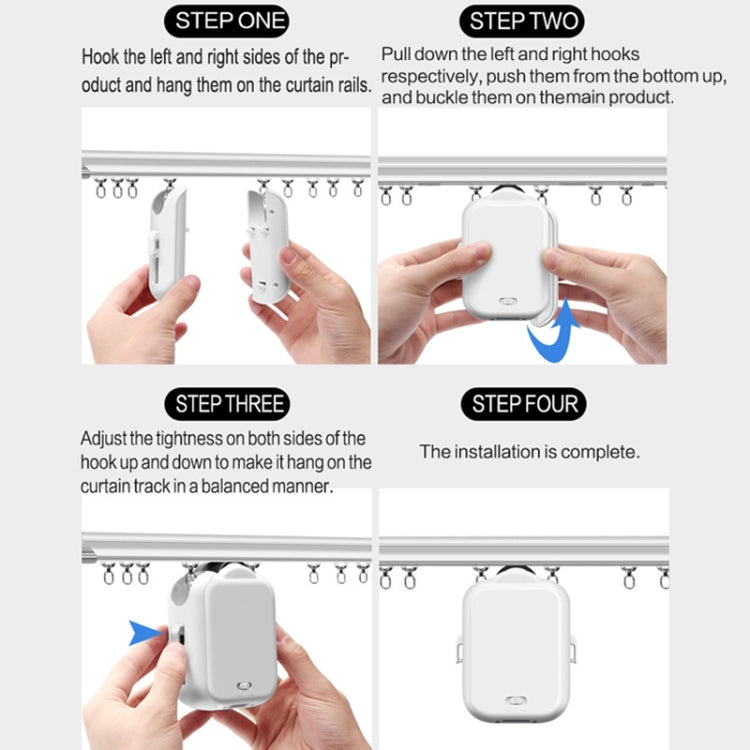 X101 Smart Home Automatic Curtain Machine With RC, Style: Roman Pole Model Double Host - Smart Switch by PMC TechLife | Online Shopping South Africa | PMC TechLife | Buy Now Pay Later Mobicred
