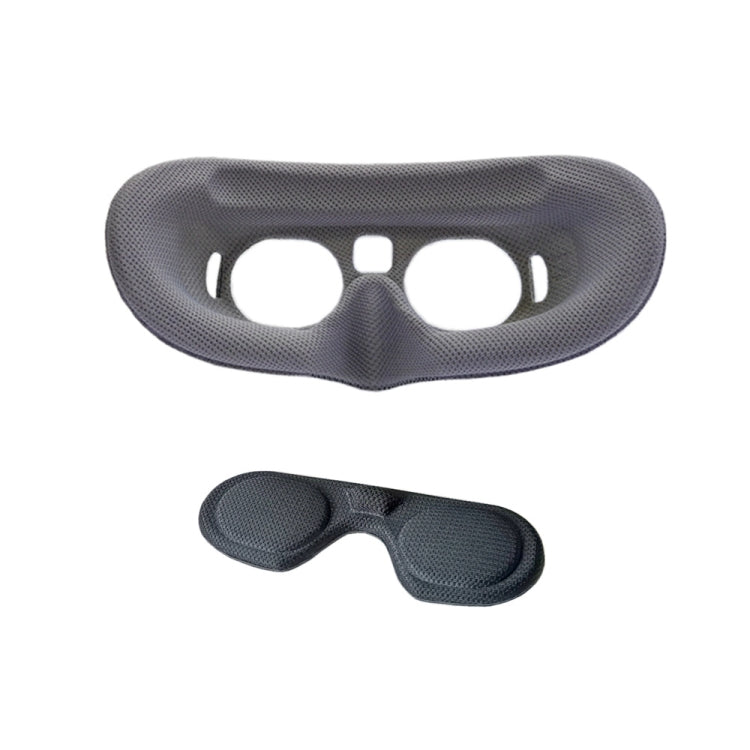 For DJI Goggles 2 Foam Padding Sponge Eye Pad Mask With Lens Cover Gray - Other Accessories by PMC Jewellery | Online Shopping South Africa | PMC Jewellery