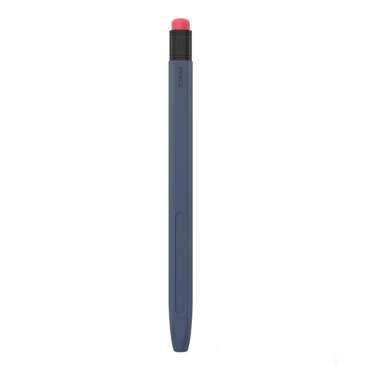 For Apple Pencil 1 AhaStyle PT180-2 Silicone Protective Case Anti-Slip And Anti-Drop Capacitive Pen Case(Midnight Blue) - Pencil Accessories by AhaStyle | Online Shopping South Africa | PMC Jewellery