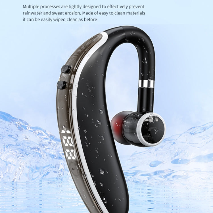 GL20 Digital Single-ear Rotating Universal Bluetooth Earphone(Black White) - Bluetooth Earphone by PMC TechLife | Online Shopping South Africa | PMC TechLife