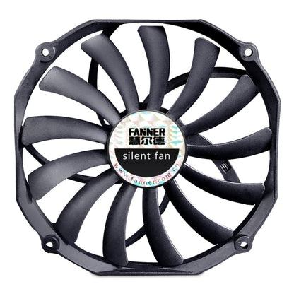 FANNER Ice Soul F14015 4PIN PWM Ultra-thin Chassis Fan Desktop Computer Radiator(Black) - Fan Cooling by FANNER | Online Shopping South Africa | PMC Jewellery