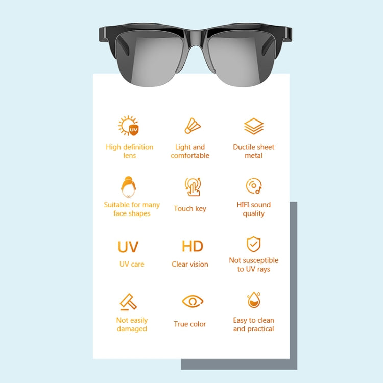 F07 Female Style Bluetooth 5.3 Smart Sunglasses Wireless Headset Anti-Strong Light Anti-Polarized Sunglasses - Bluetooth Earphone by PMC TechLife | Online Shopping South Africa | PMC TechLife