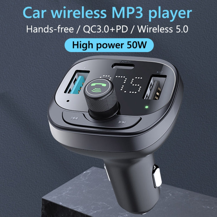 S-21 Car Bluetooth Player Receiver 50W Mobile Phone High Power Charger - Bluetooth Car Kits by PMC TechLife | Online Shopping South Africa | PMC TechLife